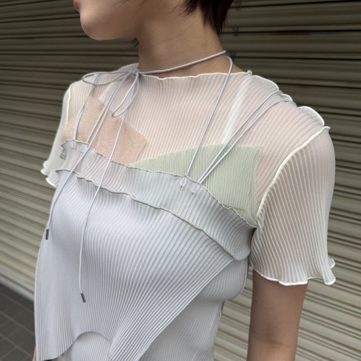 kotohayokozawa × STUDIOUS 別注sheer camisole GRY 残りわずか🩶 別注