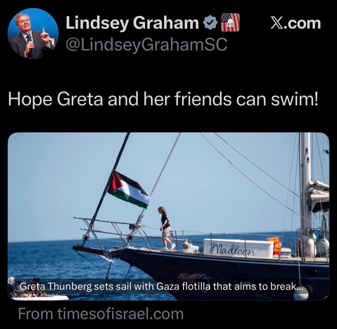 goddek's tweet photo. Good news, Lindsey: there’s no water in hell. https://t.co/CU9NWDxSIz