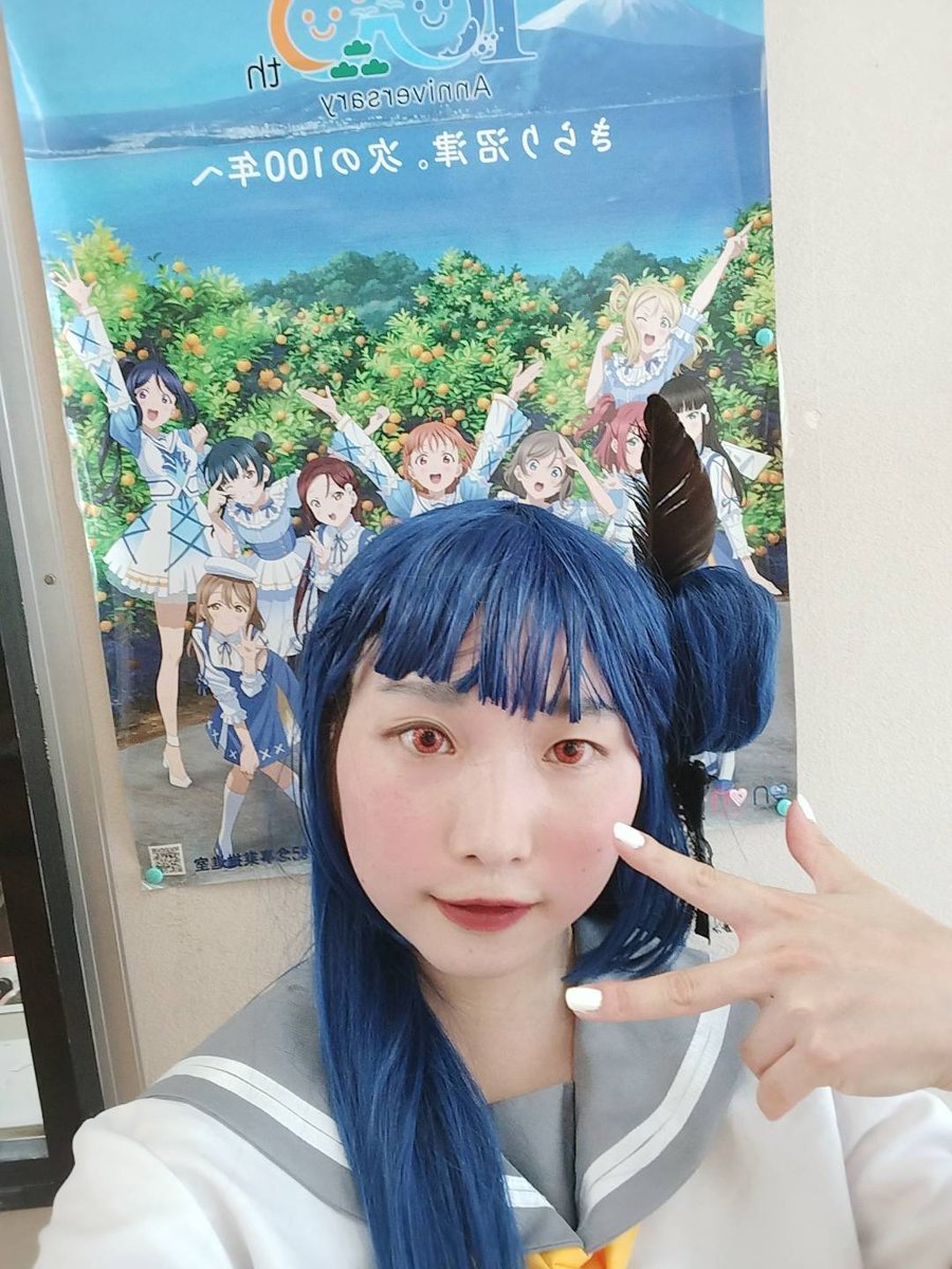 Sirosuke122's tweet photo. #津島善子誕生祭2026
 #津島善子誕生祭2026
ヨハネ誕生祭おめでと🎉🎂
大好き😈🩶 
来年は祝いに行くからね✨🫶
 #コスプレイヤー  #コスプレ
 #津島善子
(体調によりヨハ誕行けないので乗せておきます🫡) https://t.co/rWAemLuM4x