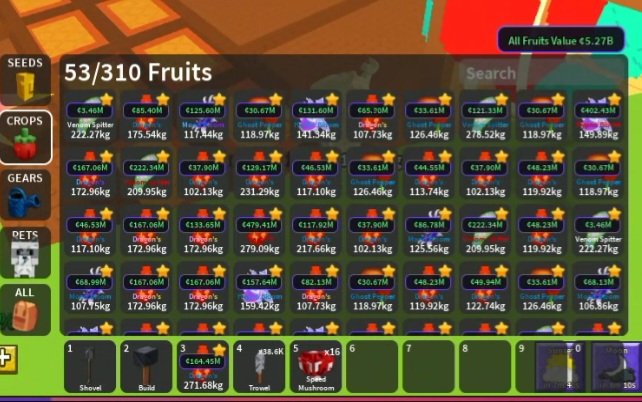 dnastrgame's tweet photo. Ready guys GAG2
seed,gear,pet,props&amp;seckless
■seckless/koin 
*20p/m
*1B 15K
■swc 150p
100ea 13k
■ss160p
100ea 15k
■Trowel 5k/500ea
⭐️STAR FRUIT SEED 45K
🍁DBbseed  4K
🌶GPpseed 1k
🦋HBseed  1k
🌙MBseed 1k
🕸Venom 1k
🌐Venus 400p
🔥FIRE FERN 400p
🚀Roketpop 1k/12ea
Next ⏬⏬️ https://t.co/03Njwh1oD7