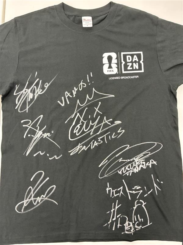 ご報告】 毎回視聴者プレゼントしているDAZN Tシャツ。 昨日は以下の