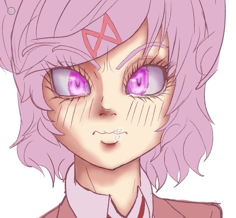Pseudo772's tweet photo. I drew Natsuki to practice painting, colors and etc. https://t.co/JBau2DiLll