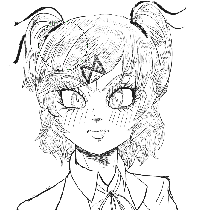 Pseudo772's tweet photo. I drew Natsuki to practice painting, colors and etc. https://t.co/JBau2DiLll