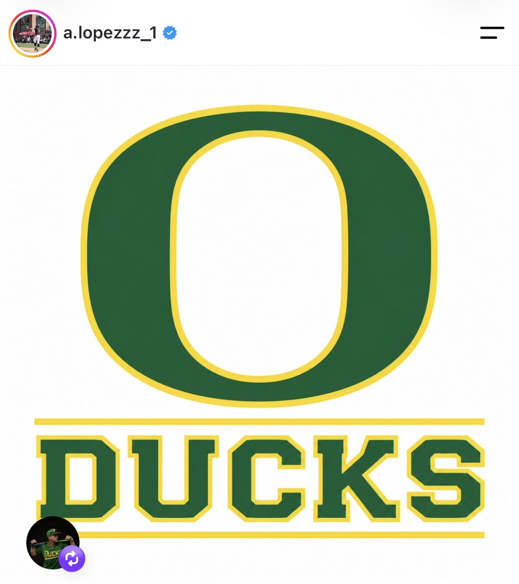 DucksOnBasePod's tweet photo. Per Adrian Lopez’s IG, he has announced he will be transferring to Oregon!
He will be joining his teammate Mikey Ebner who transferred earlier this offseason.
Welcome Adrian!
#GoDucks #DucksOnBasePod #TransferPortal #oregonbaseball https://t.co/ZP8KGIviGZ