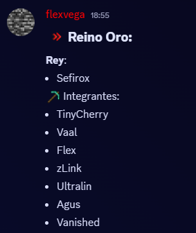 Ultralin651's tweet photo. NOS VEMOS MAÑANA, TEAM ORO DEL REINOS SMP🔥

https://t.co/uNUjdqt5K6 https://t.co/f1Q04qM49j
