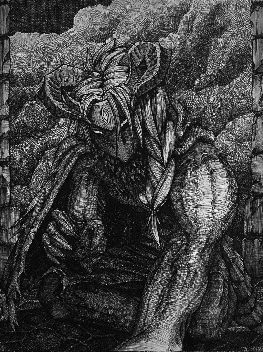 Shuu_ink's tweet photo. Corrupted Human Dragon 
#art #artmootsㅤㅤㅤㅤ https://t.co/ysI5u4PrXy