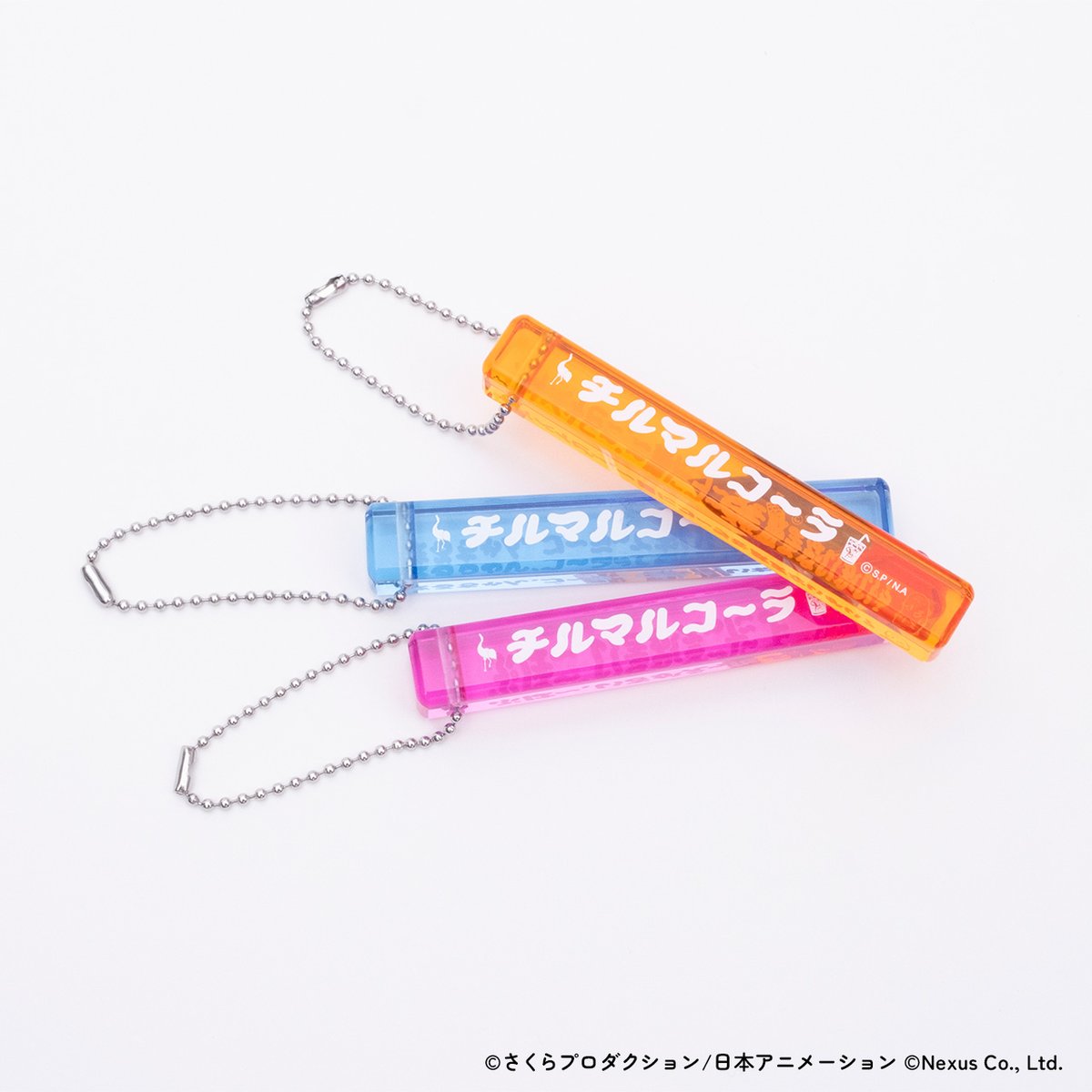 chillmaruko's tweet photo. 【チルマルコ～ラ ランダムルームキーホルダー】
どのカラーが届くかな？🎲
全3種、開けるまでのドキドキも楽しんでください✨
まる子・たまちゃん・花輪クンをイメージしたオレンジ・ブルー・ピンクの3色展開。

裏面にはそれぞれのキャラクターのセリフ入りで、集めるほど愛着が増すルームキーホルダーです🥤
まずは1つから、コンプリートを目指してみるのも楽しみ方のひとつです。
※色は選べないブラインド形式でのお届けです

▶︎ ご購入はこちらから
https://t.co/RxeCnmm3sk

#CHILLMARUKOCHAN #チルマルコチャン #ちびまる子ちゃん #チルマルコーラ #ランダムキーホルダー #ルームキーホルダー #アクリルキーホルダー #まる子グッズ #推し活 #コレクション #チルタイム #ブラインドグッズ #新作アイテム #サウナグッズ #グッズ好きと繋がりたい