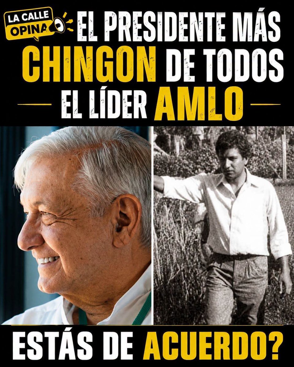 FabianLuis14's tweet photo. este es el buen hombre que livero a su Pueblo de las garras de unos cuantos imbeciles que pensaban que mexico era solo de ellos hoy en dia son una puta basura repudiados por el Pueblo de Mexico https://t.co/r6Gtw2OIlv