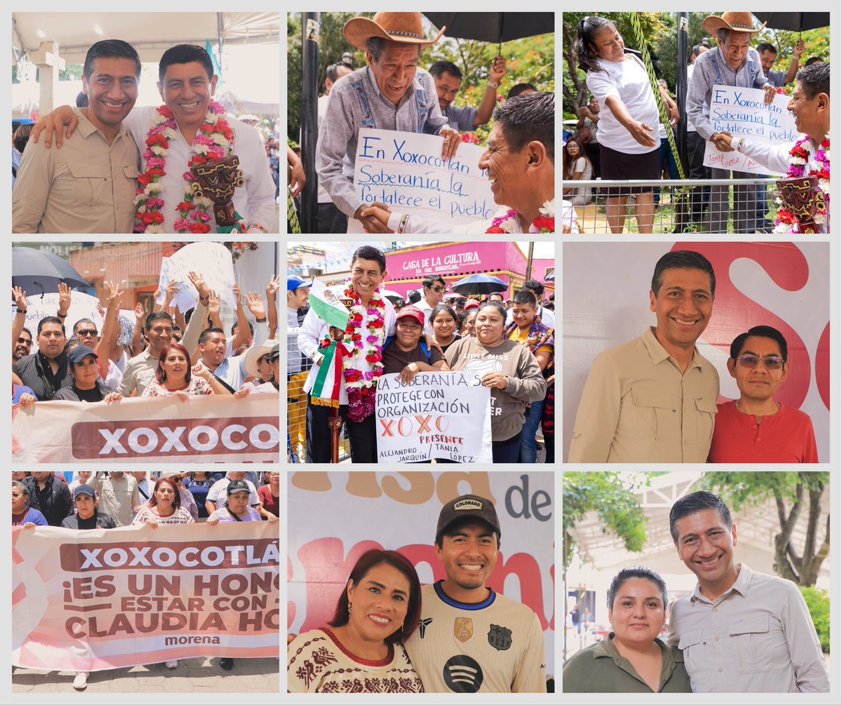 Alejandro_ALJ's tweet photo. 🇲🇽 En Santa Cruz #Xoxocotlán participamos en la Jornada por la Defensa de la #SoberaníaNacional, junto a nuestro Gobernador @salomonj. Con unidad y convicción, desde #Oaxaca respaldamos a nuestra presidenta, la Dra. @Claudiashein. ¡No estás sola! 👊🏽🇲🇽 ¡La patria se defiende! https://t.co/79JMpdlk0I