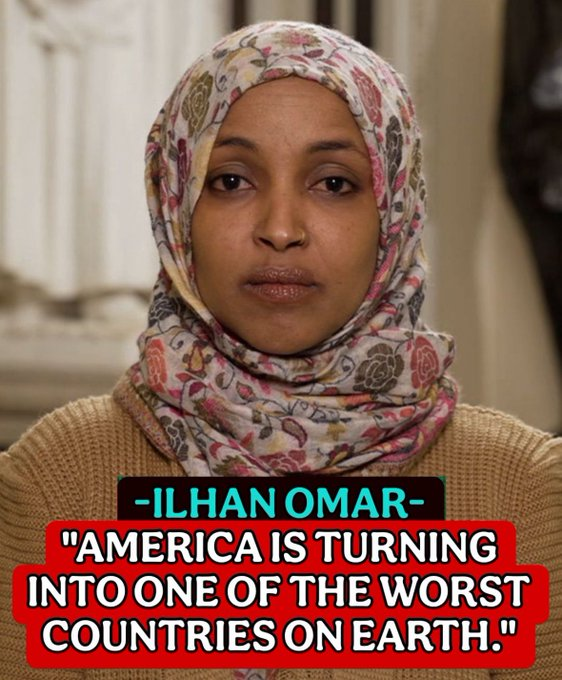 Murphyt1277's tweet photo. What is your advice to Ilhan Omar ? https://t.co/D6zccNweYo