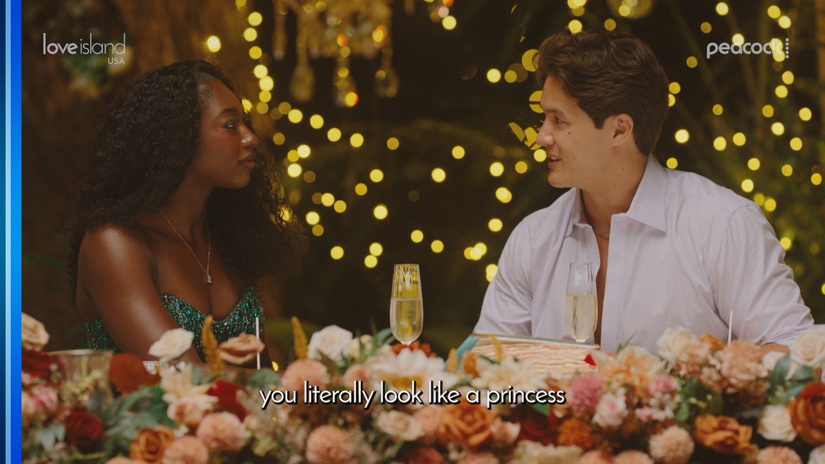 loveislandusa's tweet photo. Who's loving Aniya &amp; Carl's fairytale date? 👑 #LoveIslandUSA https://t.co/l9eTwjS6RI