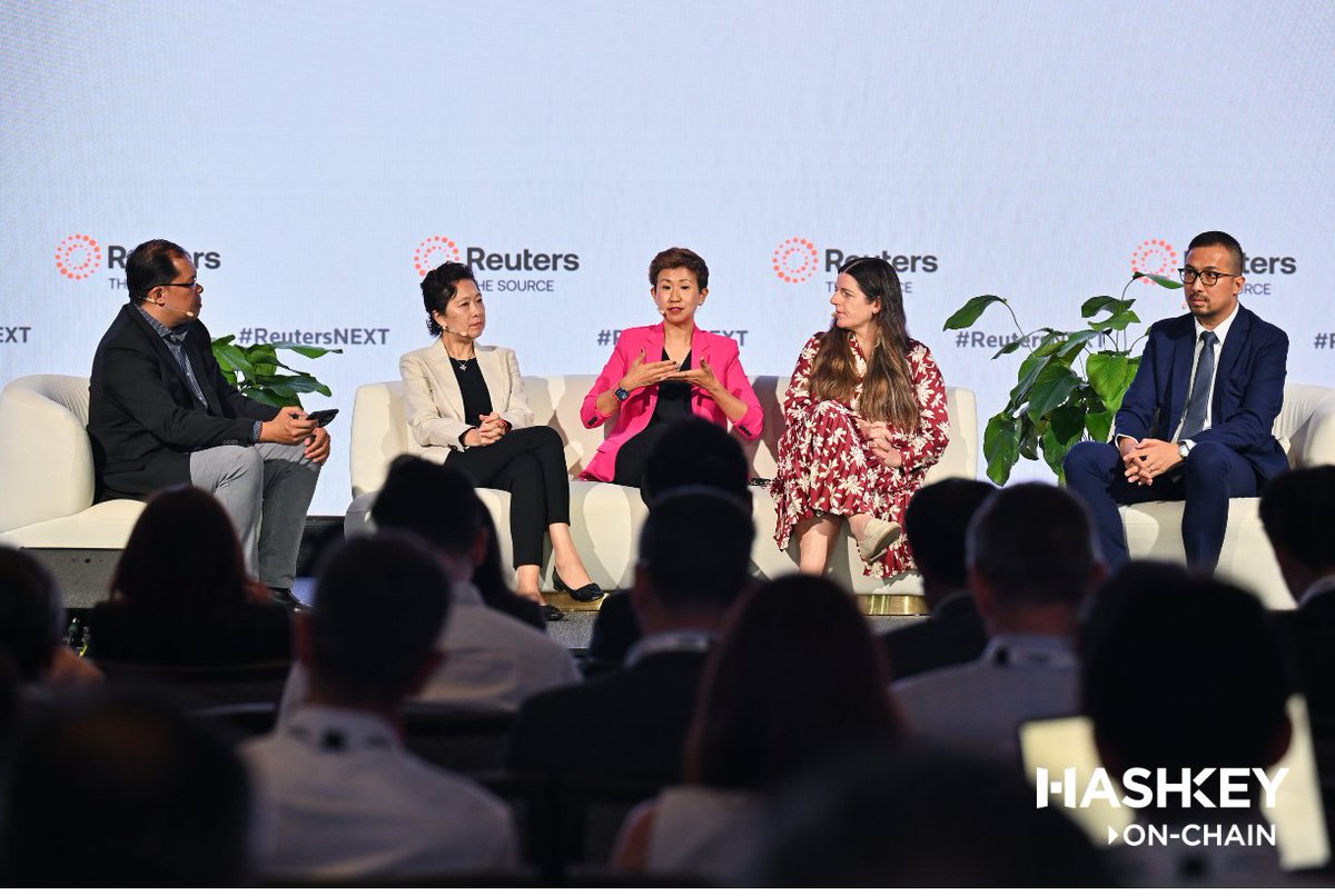 HSKChain's tweet photo. 📸 Recap: Reuters NEXT Asia
📅 July 9, 2026 · 📍 Singapore

Rachel Qiu, Head of BD at HashKey Group and COO of HashKey On-Chain BG, joined industry leaders to discuss institutional digital asset adoption and the future of on-chain finance.

Key Highlights:
▶️ Asia is accelerating RWA tokenization, stablecoin payments, and cross-border trade.
▶️ To address fragmented issuance, compliance, custody, identity, and trading, HashKey On-Chain is building on-chain financial infrastructure for institutions.
▶️ Future competition will focus on open, interoperable infrastructure with institutional-grade compliance.

HashKey On-Chain is building future on-chain financial infrastructure — making assets issuance, settlement and trading seamless for global institutions.

Check out the highlights below 👇

#ReutersNEXT #HashKey #OnChainFinance #RWA #DigitalAssets