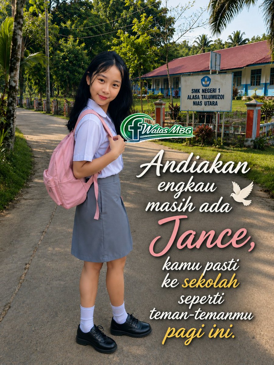 mimbarbangsacom's tweet photo. 🌹 ANDAIKAN ENGKAU MASIH ADA, JANCE...

Pagi ini, ribuan pelajar melangkah menuju sekolah dengan seragam putih abu-abu, membawa tas di pundak dan mimpi di hati. Namun, ada satu bangku yang tetap kosong. Ada satu senyum yang tak lagi menyapa. Ada satu cita-cita yang terhenti https://t.co/1zFYqwW2MN