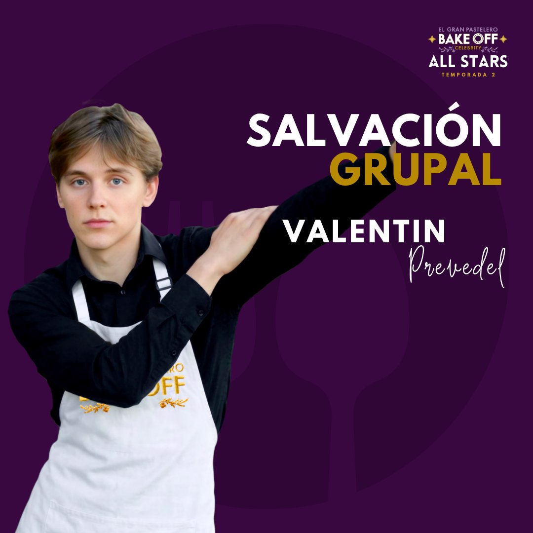 BakeOffRP's tweet photo. Eres tú..
@efiniop
Valentin, tus compañeros decidieron darte una segunda oportunidad y también estas salvado esta semana.
#ValentinBakeOffRP
#BakeOffRP https://t.co/VSHNsYYWMM