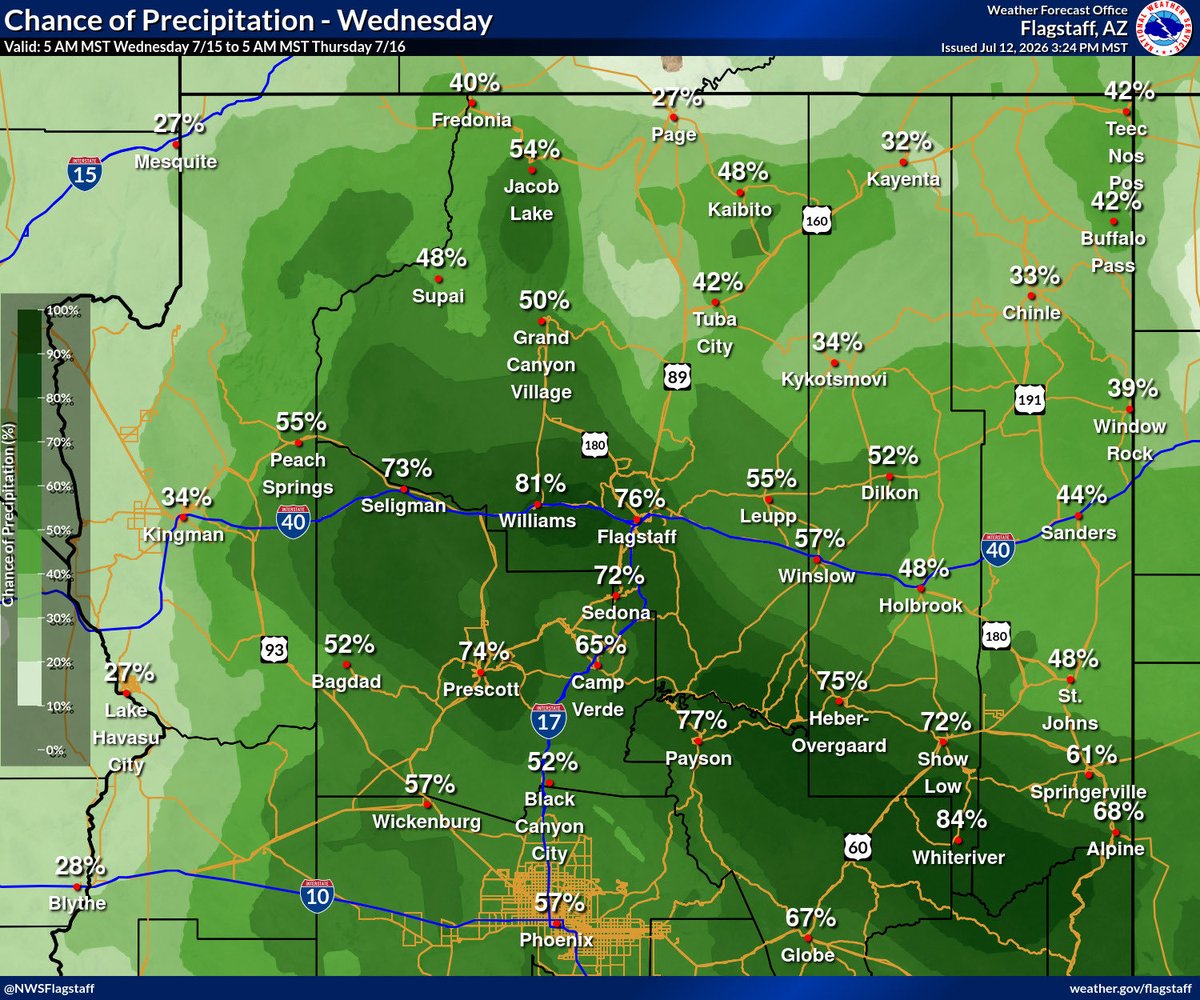 TheRealK333's tweet photo. As someone who lived in the desert for 34 years, it’s super refreshing to live in the mountains (figuratively &amp; literally). Daily monsoon chances through the foreseeable future! https://t.co/B9hE1hJMUG