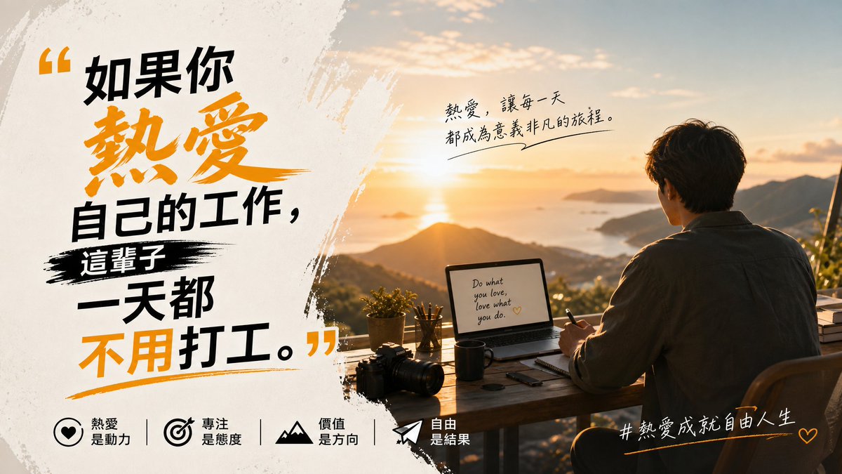 IPDEX_Official's tweet photo. 「如果你熱愛自己的工作，這輩子一天都不用打工。」

 #幣安人生每日一句 https://t.co/7Vl6jYqJEM