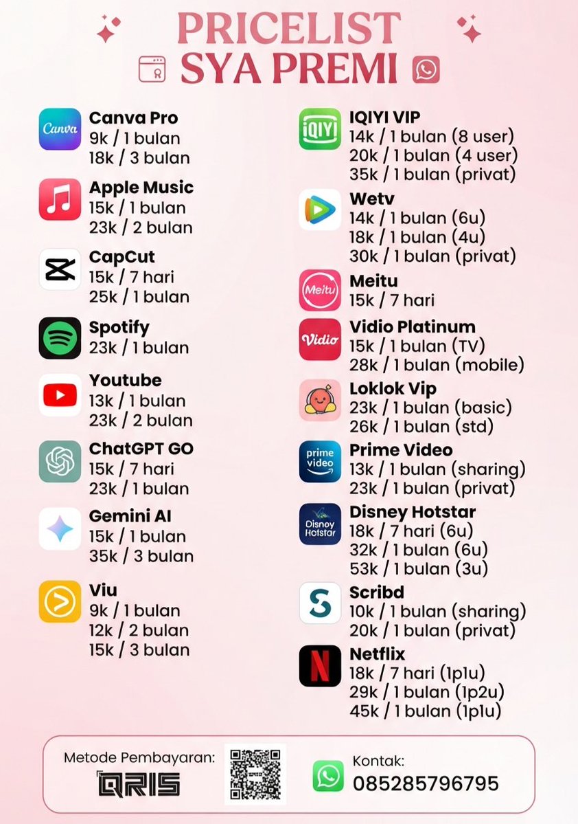 alicia - ganti tema pricelist tweet media