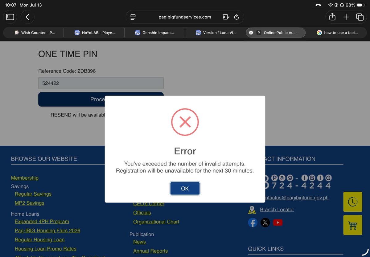 lnrdgn_'s tweet photo. teh @hdmfofficial ano na??? pagkatapos paghintayin ng ilang minuto para mag-send ng code sa tamang number naman walang napasok tapos ganiyan? nakatatlong click lang ako ng proceed niyan, wala ako binago sa code kasi tama naman ang lagay. akala ko na-stroke na ako https://t.co/eCzXD81HDu