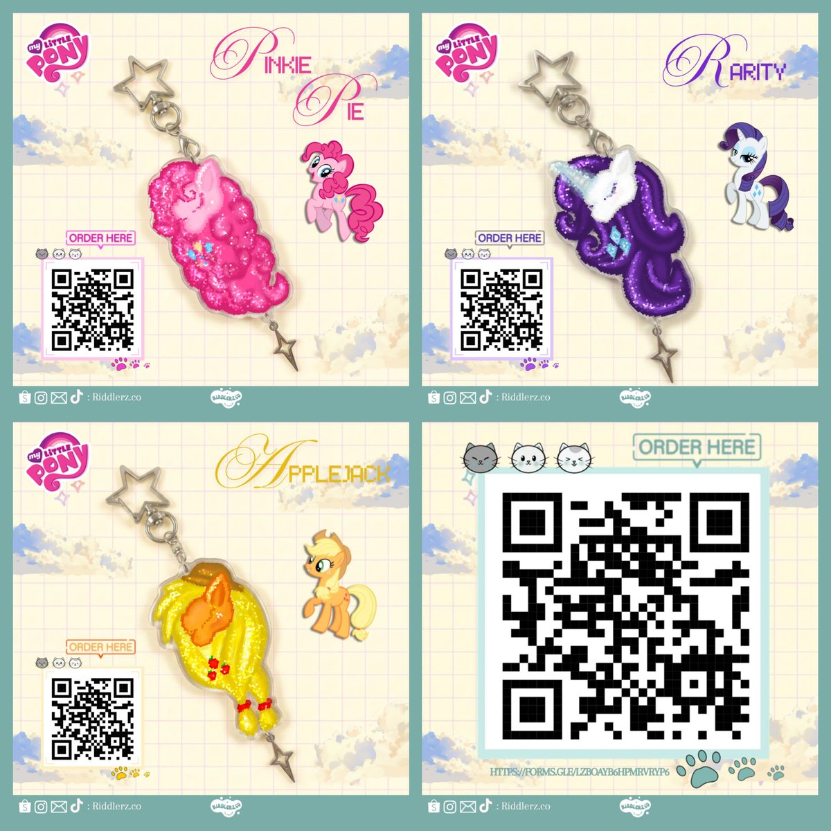 RiddlerzCo's tweet photo. Pre-Order Keychain MLP Pixel Art (12–26 Juli 2026) 🌸

​Proses: ±7 hari kerja setelah PO tutup.

​Sistem: Ikut PO &amp; bayar ➡️ Barang diproduksi ➡️ Checkout (CO) via Shopee saat siap dikemas (link dikirim menyusul).

Form PO: https://t.co/uFvTDD7N4x

(Or scan QR)

#mylittlepony https://t.co/yW6lgQbbau
