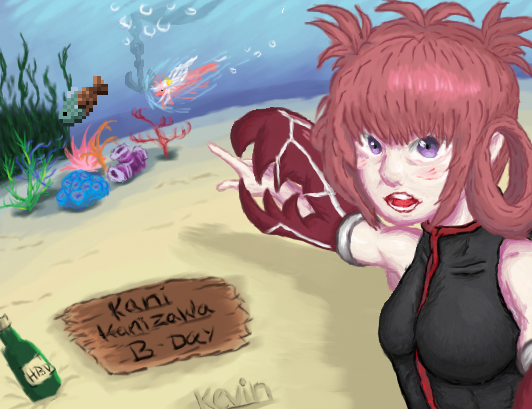 Kevinpro151's tweet photo. Kani Kanizawa Late BDAY gift finally done!
#kanillust #ebillust #ebifeed 🦀🎂🎉🥳🦐 https://t.co/poNjDqJrBQ