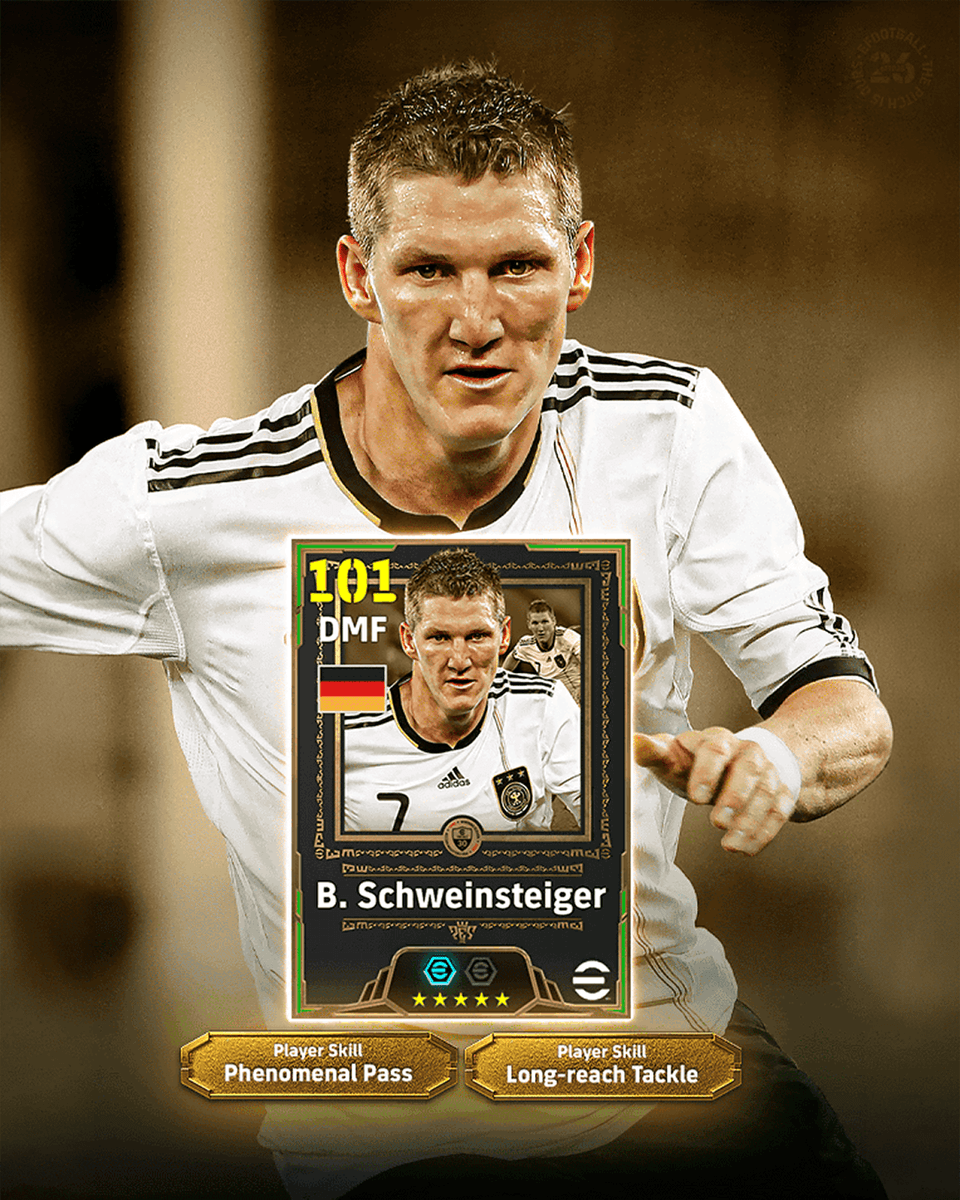 eFHUBx's tweet photo. 🇩🇪 Welcome to eFootball™, @BSchweinsteiger ! https://t.co/fI2k7w8yVJ
