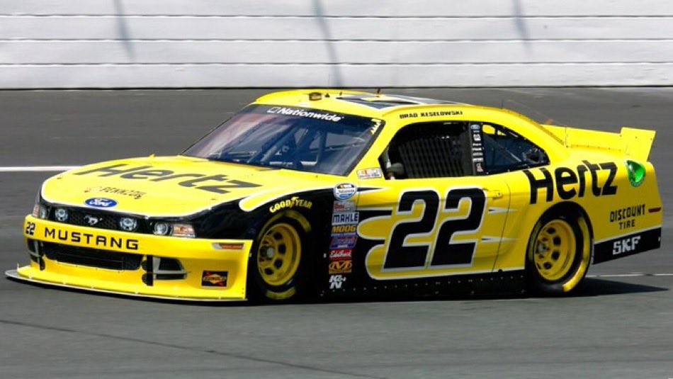 LegendsNascar's tweet photo. Brad Keselowski won the 2014 Sta-Green 200 at New Hampshire twelve years ago today. 🏁 

The following day he won the Cup series race. 🧹 

#BK 🏁 #TheMagicMile https://t.co/WivfT02Ewz