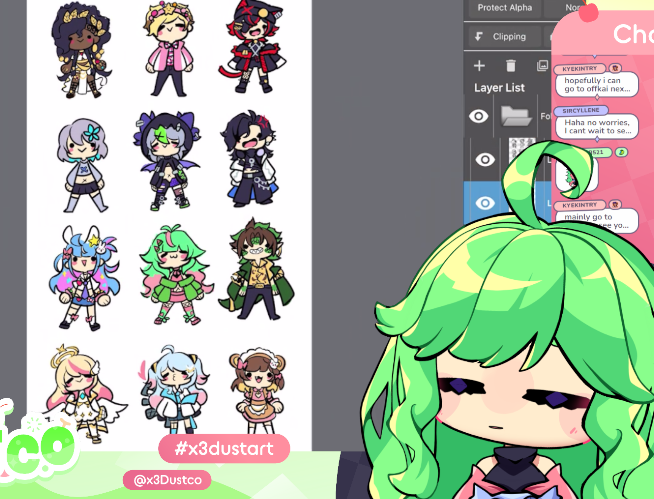 x3Dustco 🌱 OffKai Artist Alley E1 tweet media