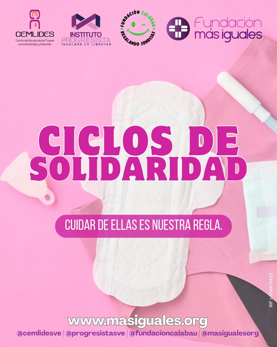 Masigualesorg's tweet photo. Ciclos de Solidaridad: Cuidar de ellas es nuestra regla. https://t.co/DqpbBYqJVO