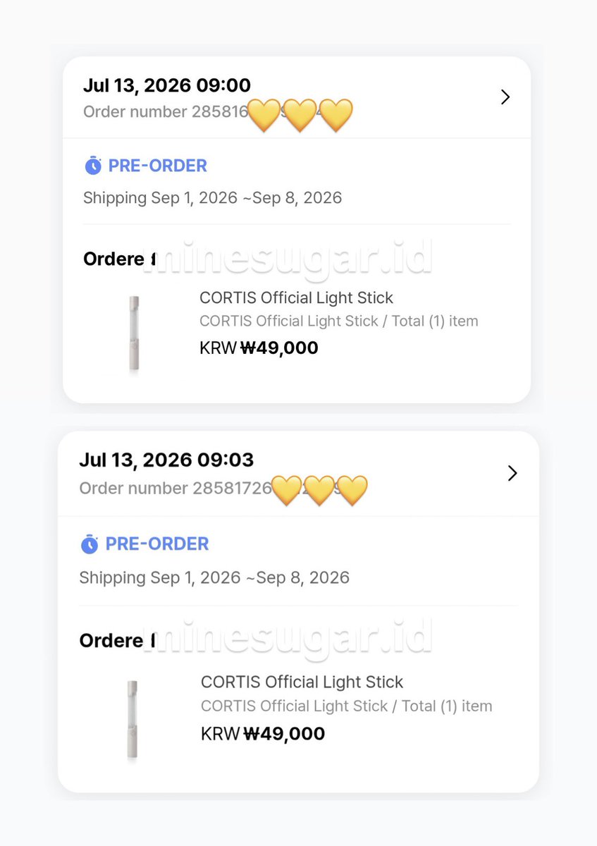 minesugar_id's tweet photo. ‼️Proof co Cortis Official Lightstick‼️ https://t.co/FylcuBCPQt
