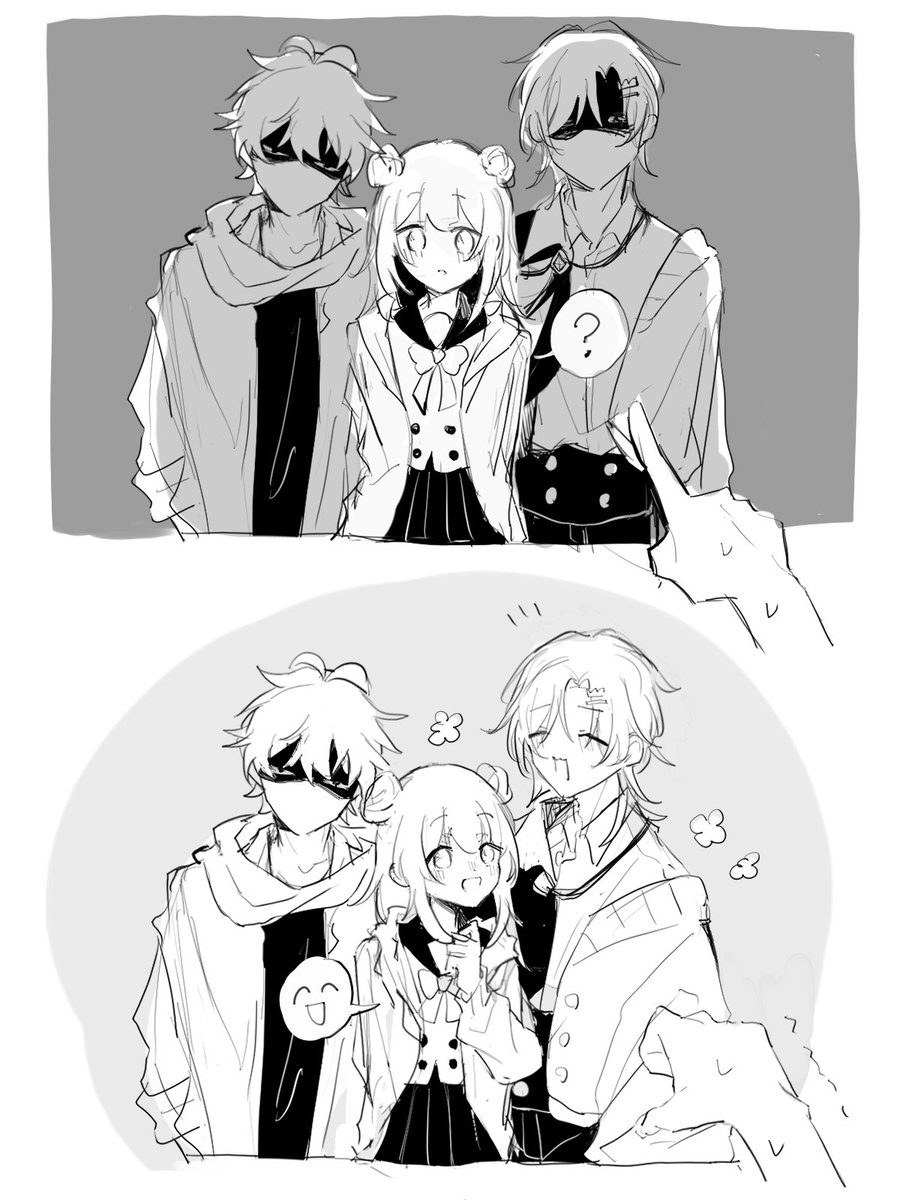 Cathy_nuko's tweet photo. お借りしました！！セコム(兄)と妹の構図が好き　#oc https://t.co/OCrqQTgJS9