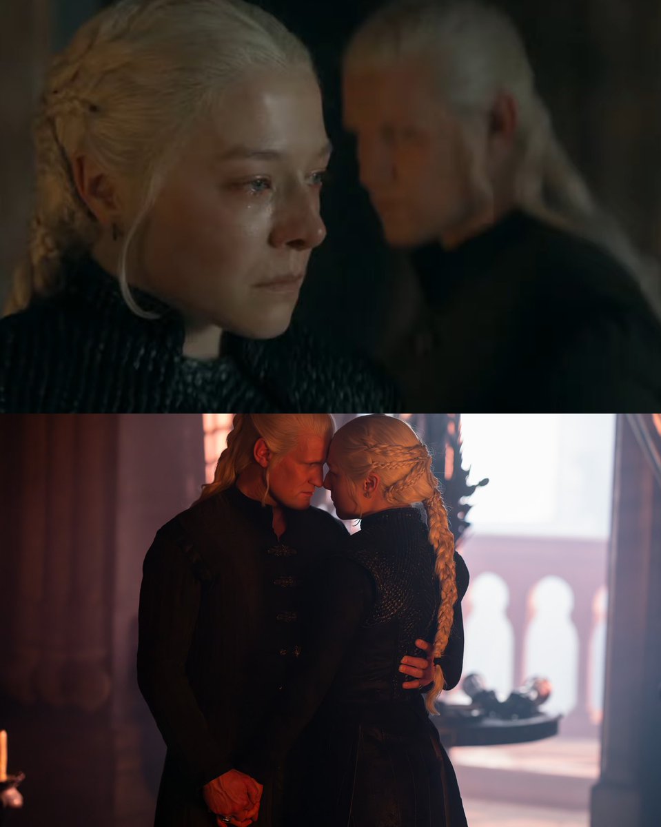smithcelblondie's tweet photo. we’re finally getting close to a new Rhaenyra and Daemon forehead touch scene 👀 https://t.co/vtEGeUHHJz