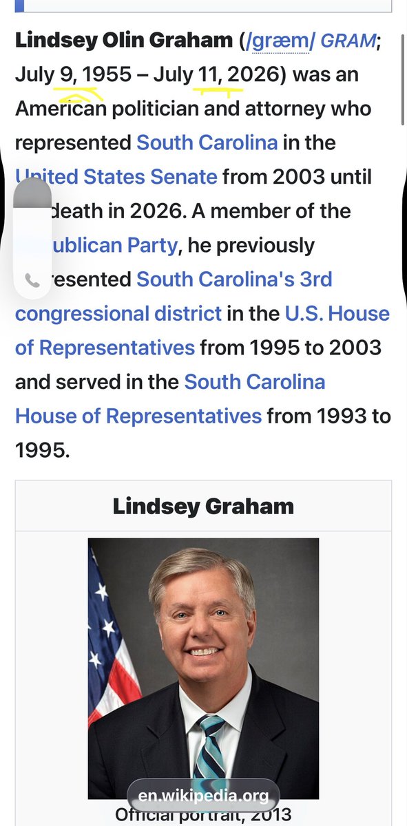 ThankQ17171's tweet photo. Lindsey Graham was born on July 9th. He died on July 11

Days > 911

When did Benghazi happen? 
9/11

He was part of arming the rebels in Benghazi and after Libya, they were going into Syria. He was No Names Buddy! 🤬 Rubio was there too. 

#RememberBenghazi https://t.co/QCazFsMd01