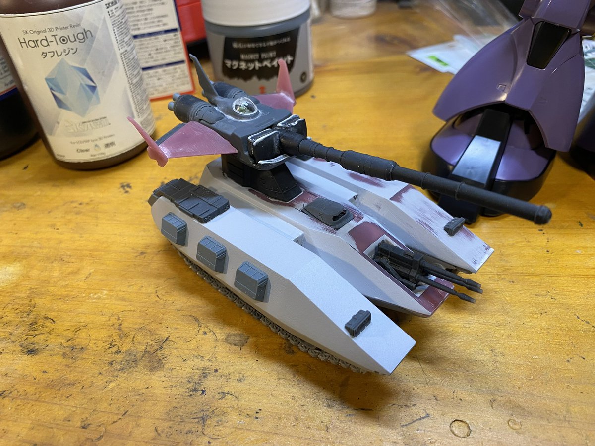 diemr2's tweet photo. @YOSSHI37953592 クリアのマゼラ、ドダイとコアブ本体はインクジェット式の3dプリンターです〜
他は光造形機とFFF式の3dプリンターでゾックは両方使ってます♪
んでこのマゼラはオールレジン製でゴザイマス(￣∀￣) https://t.co/Y8KPjyT65t