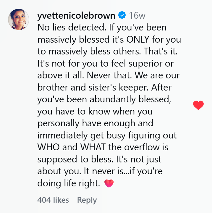 Mel_Ankoly's tweet photo. Yvette Nicole Brown had a great comment on this video about Oprah. The video also has an excellent explanation of why Oprah hasn't felt the need to use her "overflow" to help others as much as she easily could. https://t.co/y9jIUoLDOr