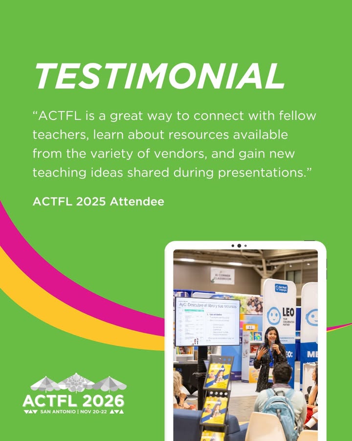 ACTFL tweet media