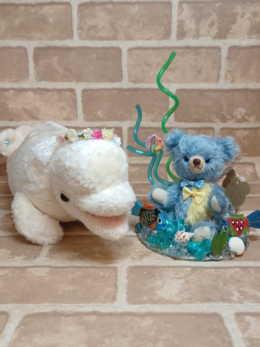 timeroman_doll's tweet photo. ♦テディベア合同展 『夏色テディベアフェスティバル』開催中♦7月3日（金）～7月20日（月）

ただいま開催中の『夏色テディベアフェスティバル』より、ご出展作家様の
「Plusesu」さま作の【ベルーガ】と「BIBI BEAR」さま作の【海は楽しいな】をご紹介いたします。

https://t.co/AUDNvW4rVP https://t.co/2ZwCAwZGQF