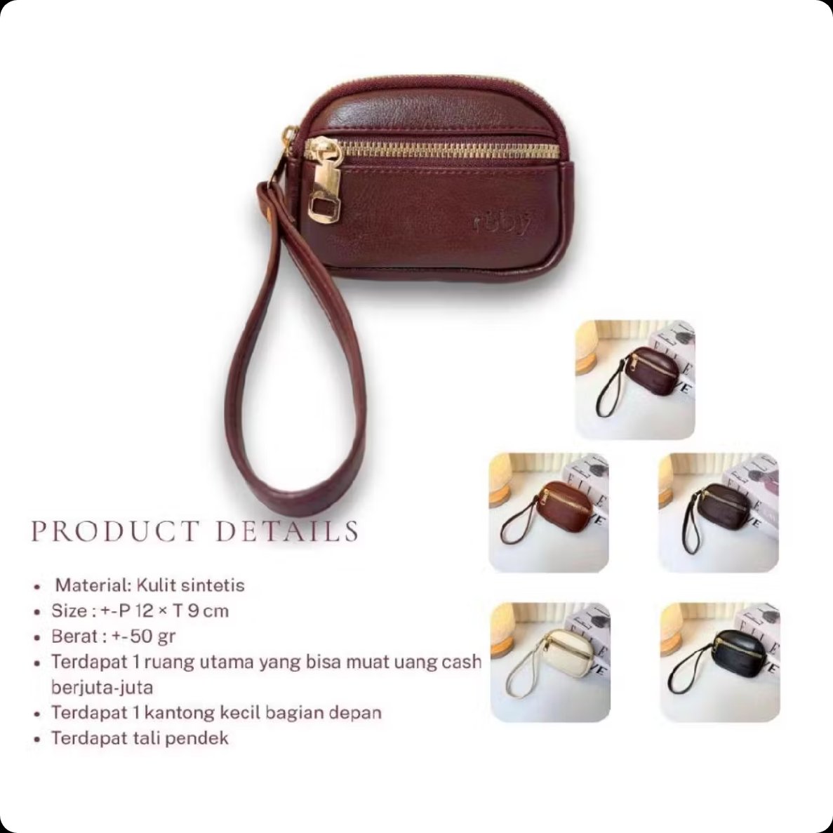 KilatKonten's tweet photo. Cek RUBY - DOMPET KOIN 2 RUANG - HANUM DOMPET - DOMPET KOIN WANITA - DOMPET KARTU dengan harga Rp18.600. Dapatkan di Shopee sekarang! https://t.co/S0ZkgSwspq https://t.co/Xot0vq3cdi