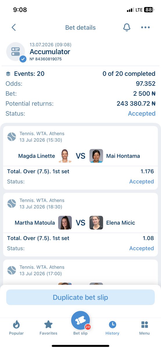 oddshunts's tweet photo. Tennis 🎾 on  ON 1XBET

CODE: 6UVQC

Sign up 🏆1XBET using my promo code &amp; get welcome bonus up to ₦60000🚯⚽️🏀🎾

Promocode: OMAYA300
🔗 : https://t.co/koQiOlHizS 

+18 / 🔞
Stake Responsibly✅ https://t.co/aGwSJYkC3B