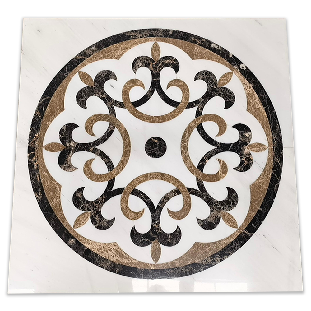 StoneCenterOL's tweet photo. SKU: B9312SP, NEW ARRIVAL! 🚨 Make an unforgettable statement with our 36" square waterjet marble medallion. This polished art piece blends Yugoslavia White &amp; Emperador marble for pure "Classical Luxury" on any foyer floor or grand wall. ✨
🔗 https://t.co/sH1IsnKlba https://t.co/esvQgWRq3X