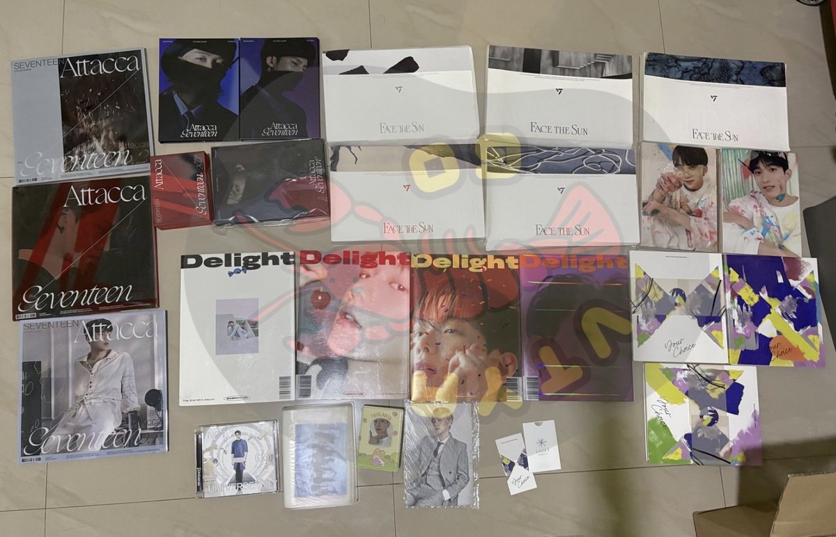 vtya_go's tweet photo. Guys ini etmin ada beberapa album only seventeen &amp; baekhyun dan mau decluttering, rencananya bakal dilelang start from 10k. Buat yang tertarik boleh rep/dm yaa biar diinvite ke grup line 🙌🏻

t. wts svt attacca face the sun fts https://t.co/mKSKKs22tE