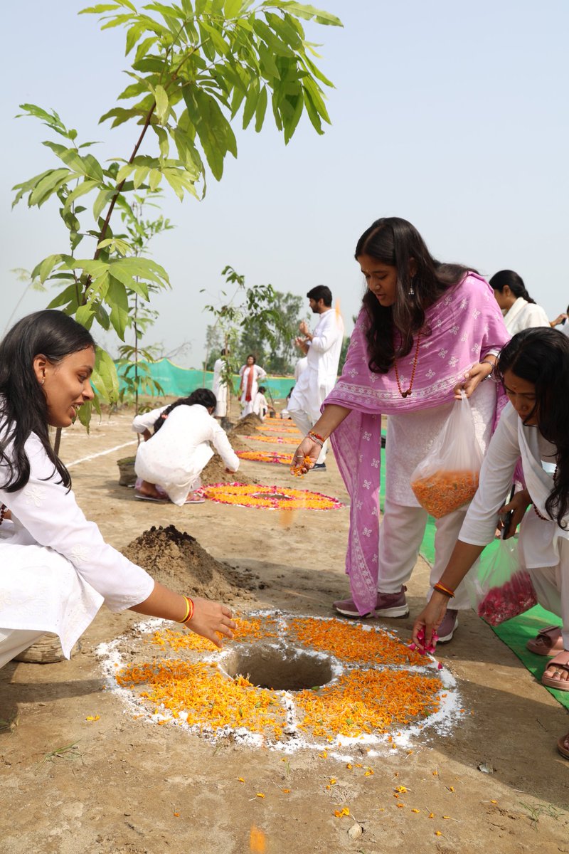 yamglobal1's tweet photo. @ShriguruPawanji @DMMoradabad @imBhupendrasinh With a spirit of sewa, our volunteers joined the district administration in planting saplings, reaffirming our commitment to a greener, healthier, and more sustainable Bharat. Every sapling planted today is a promise for a better tomorrow. https://t.co/CbvIlu4nUr