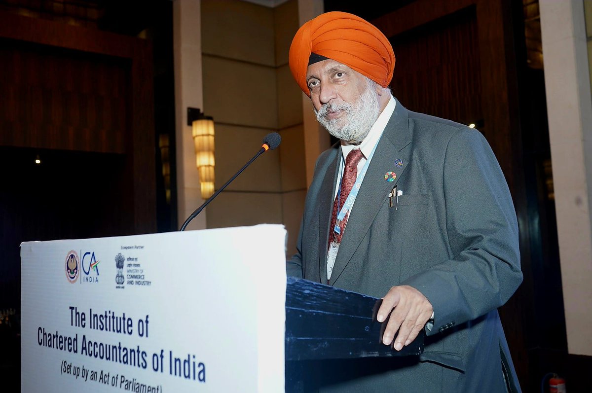 CJSNanda's tweet photo. Addressed the #ICAIGlobalSummit2026 on the theme "From GCCs to Global Leadership", highlighting the evolution of GCCs as AI-driven value creation ecosystems. Emphasised the role of CAs in strengthening governance, risk assurance, compliance &amp; sustainable enterprise value
#GCC #AI https://t.co/s95pTjYIrC