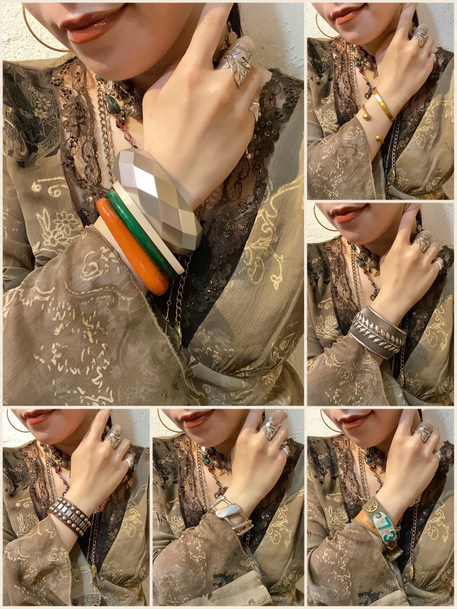 tavenova0209's tweet photo. -recommendation-

おすすめのバングルやブレスレットのご紹介⚜️
一癖効かせたいときインパクトあるアクセサリーがあると便利◎
アクセサリー使いでコーデのバランスが全然変わりますよ！

※通販可能◎
#札幌古着屋 #札幌古着 #アクセサリー #ヴィンテージアクセサリー #ブレスレット #バングル https://t.co/0I5wLewApb