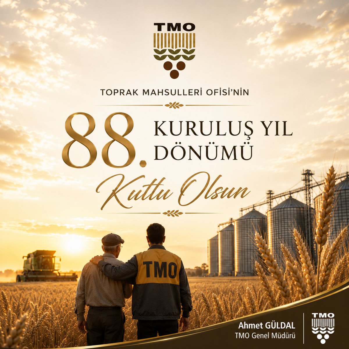 Ahmet_Guldal's tweet photo. 🌾 Bugün, 1️⃣3️⃣ Temmuz 1️⃣9️⃣3️⃣8️⃣ tarihinde faaliyete başlayan Kurumumuzun 8️⃣8️⃣. kuruluş yıl dönümünü gururla kutluyoruz.

🌱  Toprak Mahsulleri Ofisi, her dönemde Türk çiftçisinin yanında olmayı ilke edinmiş; üreticimize güven veren, tarım sektörümüzün istikrarına katkı sağlayan ve ülkemizin gıda arz güvenliğinde stratejik bir rol üstlenen kadim bir kurum olmuştur. 

 🚜 Geçmişinden aldığı köklü tecrübeyi, çağın gerektirdiği teknolojik gelişmelerle birleştirerek hizmet anlayışını sürekli geliştiren kurumumuz; bundan sonra da aynı sorumluluk bilinciyle üreticilerimize, tarım sektörümüze ve ülkemize değer katmaya devam edecektir. 

🤝 Bu anlamlı günde, Toprak Mahsulleri Ofisi ailesinin değerli mensuplarına özverili emekleri için teşekkür ediyor; ebediyete irtihal eden tüm çalışanlarımızı rahmet ve minnetle anıyorum.

 Toprak Mahsulleri Ofisi’nin 8️⃣8️⃣. kuruluş yıl dönümü kutlu olsun! 🌾🇹🇷