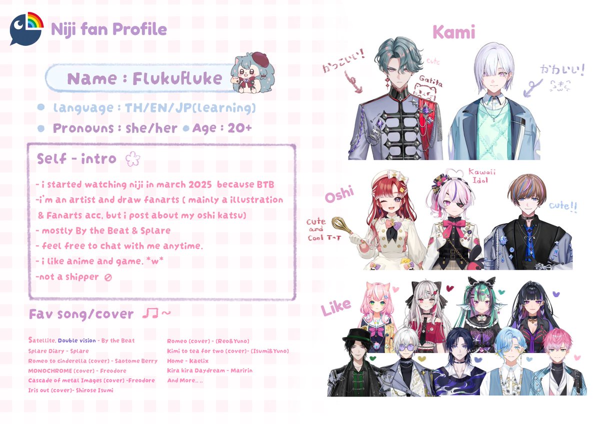 flukufluke's tweet photo. my first #nijiintro 🌈✨ https://t.co/On7zU7EsT9