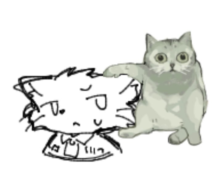 sscr___'s tweet photo. 絵茶 なでなでポインターチショネコ撫でる https://t.co/OLn1CfvJrN