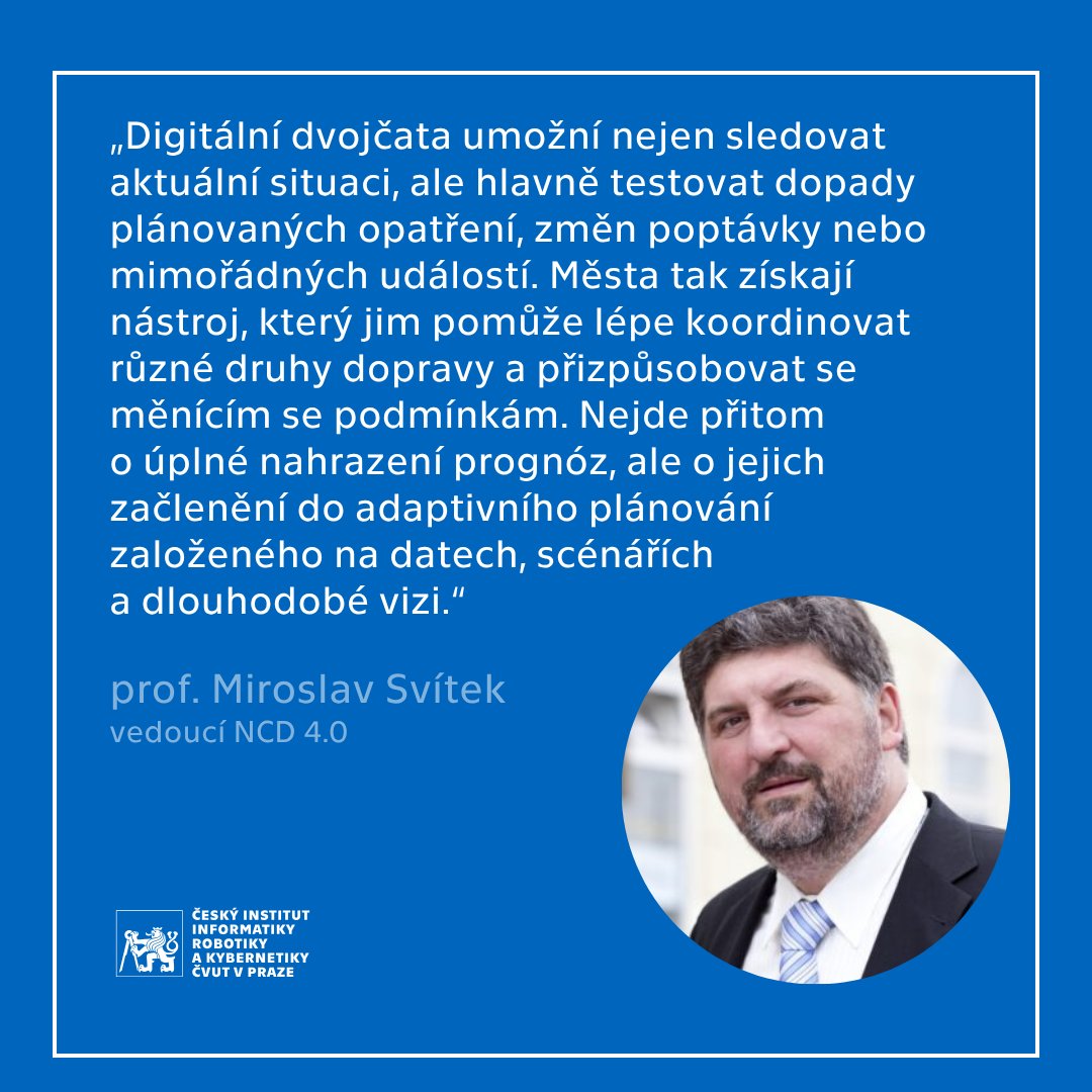 CIIRCCTU's tweet photo. Evropská města mění způsob plánování dopravy. 

Na @Euroteckacz o tom vyšel článek, kde má svůj komentář i náš profesor Miroslav Svítek, vedoucí Národního centra Dopravy 4.0 na CIIRC.

Celý článek si přečtěte na 👉 https://t.co/Rbm9Qf7H0F 

__
Zdroj: https://t.co/OsZzi49WH3 https://t.co/nF3zWFE3nQ