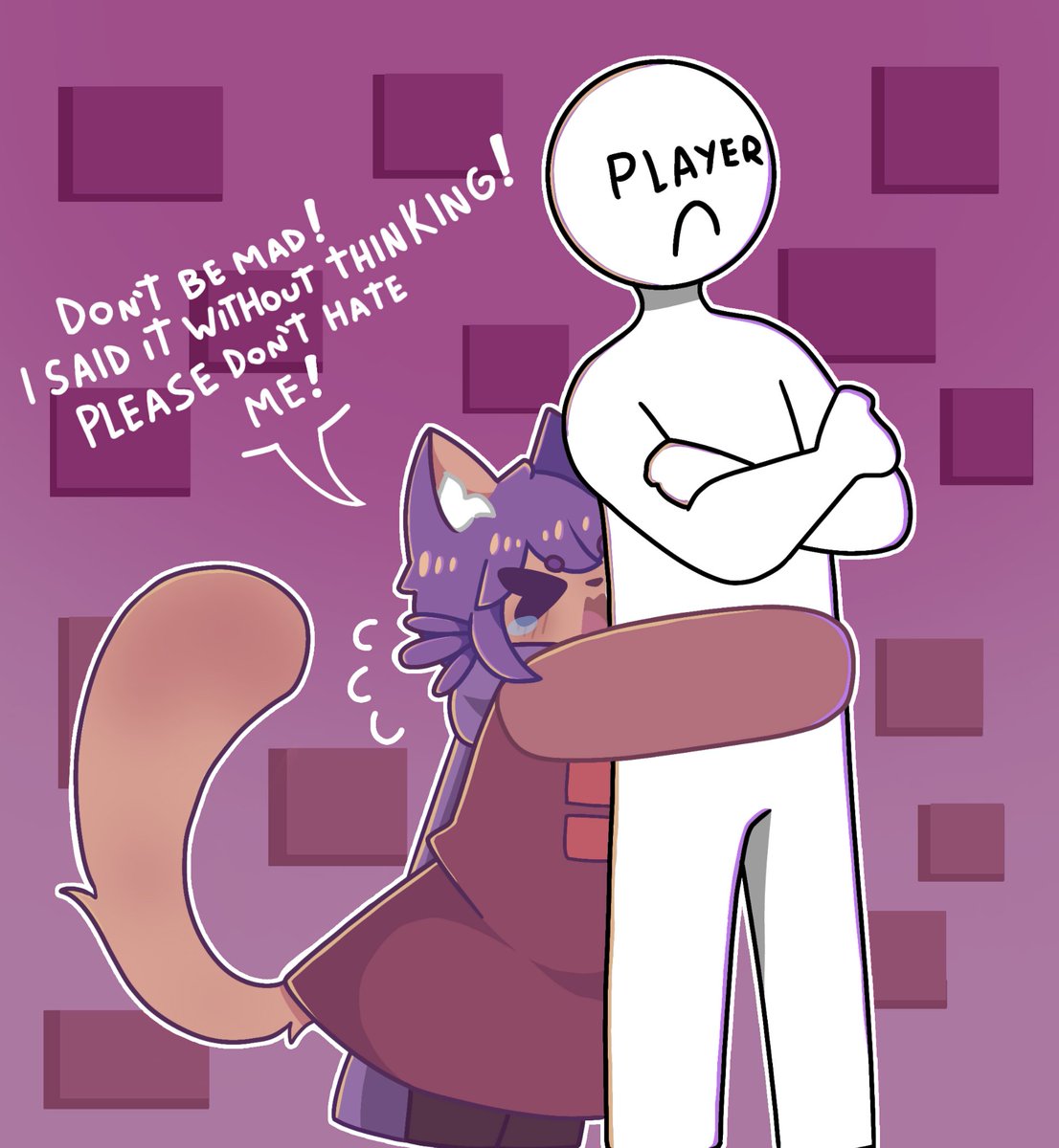 KHAMIMOAKA's tweet photo. Sometimes Catniko says things without thinking...😾

(trying out the new style)

#Oneshot #Oneshotgame #Oneshotfanart https://t.co/tBAHG1ZW7S