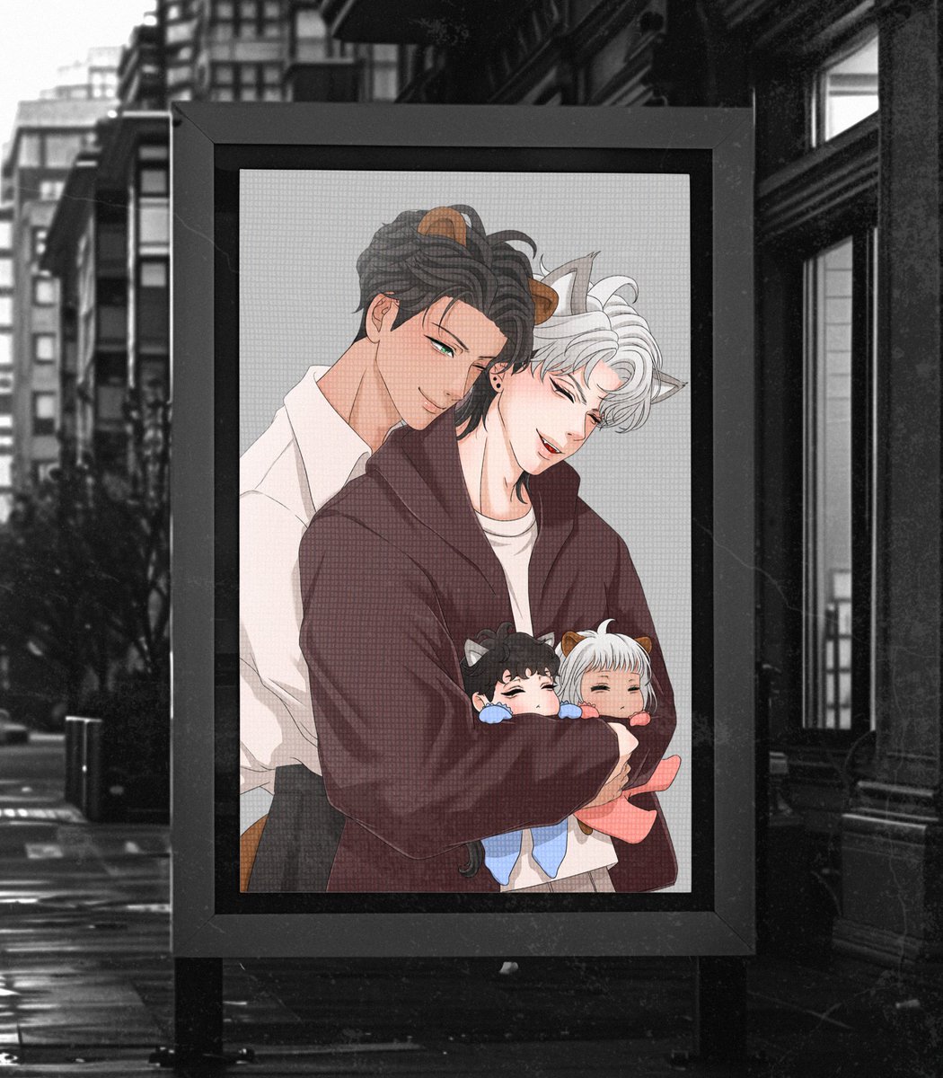 for_EHM4554's tweet photo. 🌃 𝐀𝐫𝐭𝐢𝐬𝐭'𝐬 𝐃𝐞𝐧

The way Hmin and Euno are raising the cutest little bear-wolf babies like this was their destiny all along 👶🐻🐺🥹

This is peak Hamgeung family agenda by @imeeenim 🖤❤️

#UntamedEntwined
#hamgeung
#함긍 https://t.co/Yv2i1oOcPu