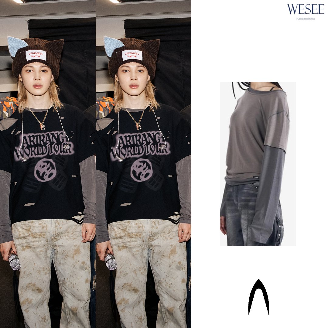 celeb_wish_list's tweet photo. ❏ WHO : #BTS #방탄소년단 #지민
❏ WHERE : BTS WORLDTOUR 'ARIRANG' LONDON
❏ BRAND : #AAKAM #아캄
❏ ITEM : Contrast Layered Long Sleeve - DARK GRAY
❏ 출처 : 팬X themythofjimin, 방탄소년단 공식 X https://t.co/A1D66EO421